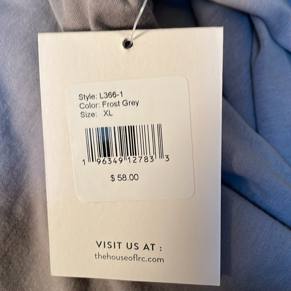 Gray Long Sleeve Crop Top - Picture 5 of 7